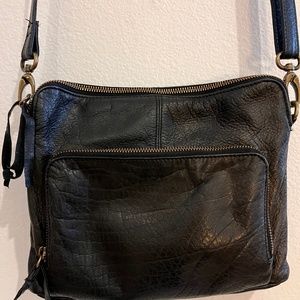 Latico Crossbody small black leather purse